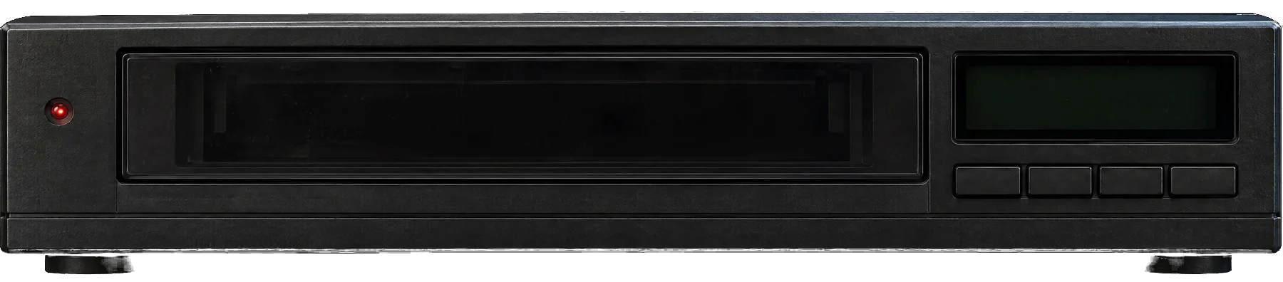 A 1980s video cassette recorder